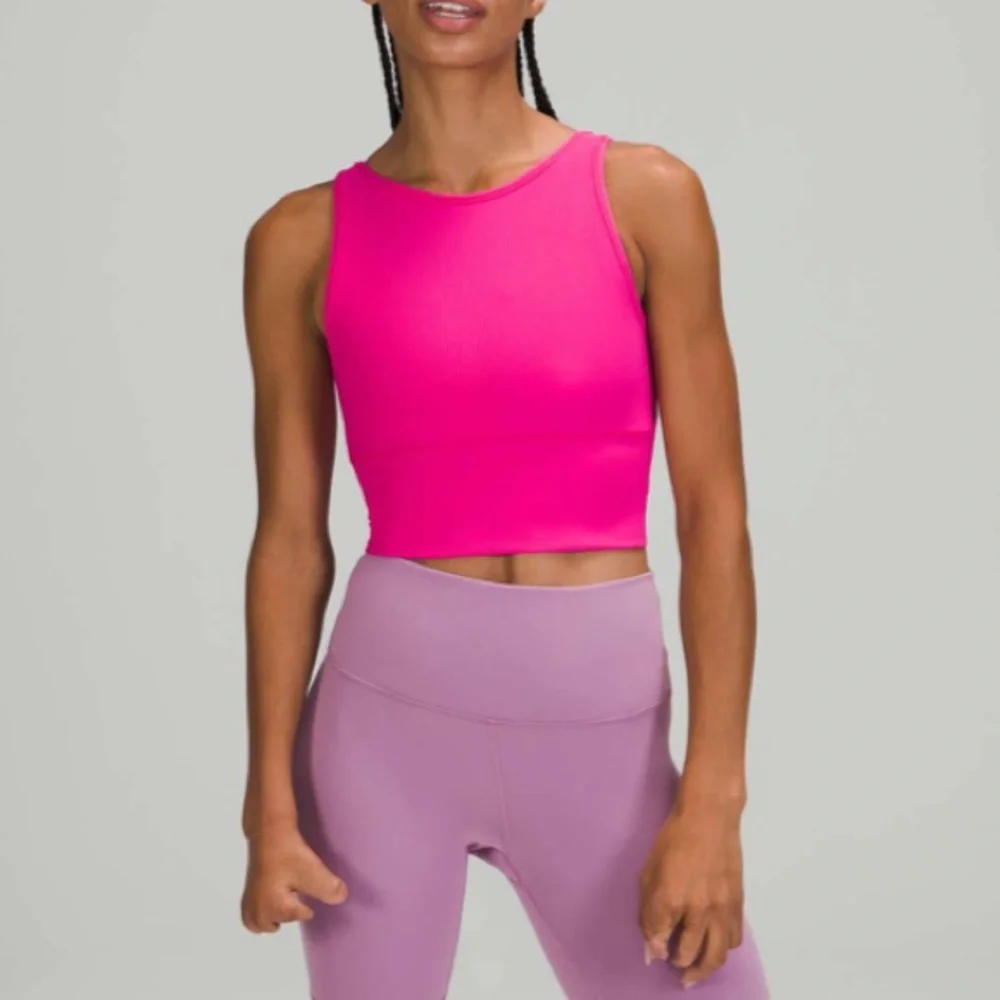 Lululemon Power Pivot Tank Top  Sonic Pink Size 16